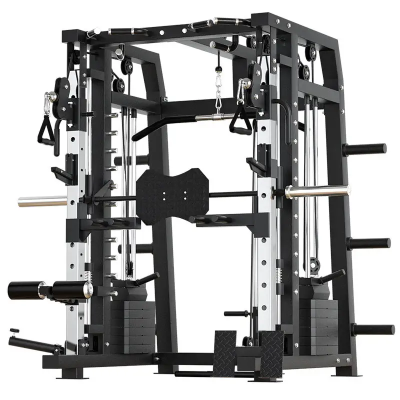 Máquina comercial de smith para treino de peso, equipamento de ginástica para treino de força em pernas