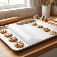 Papier Glassine Imperméable Personnalisable en Tailles et Designs Variés, Papier Glassine Translucide Blanc pour Emballage Alimentaire