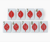 Collection Mahjong Bleu Doux de Luxe Moderne AERIN - Tuiles de Mahjong Américaines en Acrylique - Jeu Personnalisé en Gros