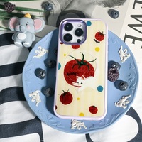 Coque de téléphone à panneau arrière magnétique remplaçable pour Iphone17/17pro/17promax/17air avec le chat tomate dorure