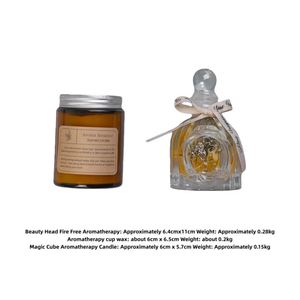 Vela aromática romántica de cristal, vela de acompañamiento para bodas, regalo de vela con diseño sofisticado, caja de regalo para velas. - Product Image 3