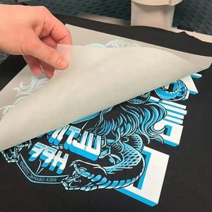 卸売 カスタムデザイン アイロン接着 印刷可能 プラスチゾル ビニールフィルム デザイン プレスステッカー ロゴ 熱転写プリント Tシャツ用 - Product Image 1