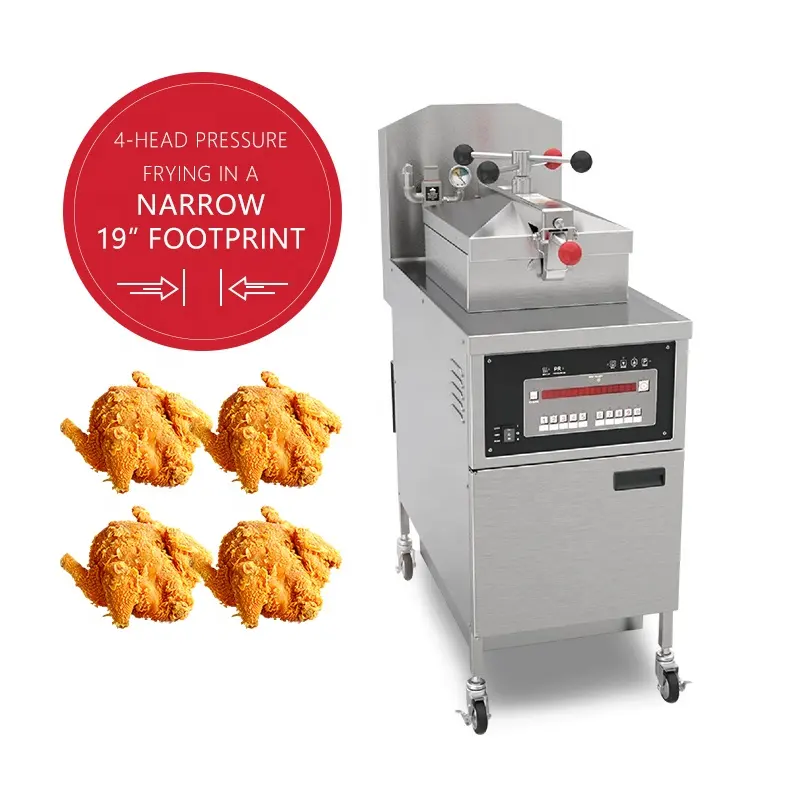 KFC Chicken Express Broaster Freidora de alta presión de pollo frito Freidora de gas a presión de pollo frito profesional