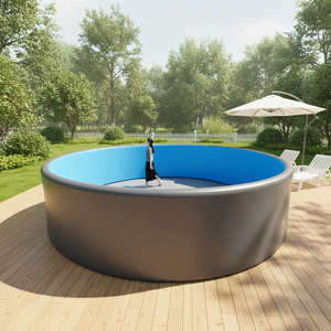 <span class=keywords><strong>Piscine</strong></span> gonflable ronde hors sol ALTLAKE <span class=keywords><strong>5</strong></span>*1.25m, robuste, en drop stitch, sans kit, pour jardin - Product Image 3