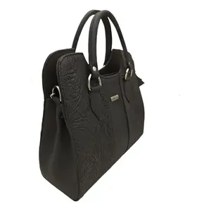 Bolso Tote de Cuero Vacuno Fana Thaliss Color Chocolate, Gran Capacidad, Cierre de Solapa, Correa para el Hombro, Bolso de Mujer - Product Image 5