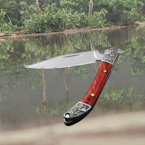 มีดพับสแตนเลสเกรดอุตสาหกรรม ด้ามไม้ สำหรับใช้งานทั่วไปในครัว ล่าสัตว์ เอาตัวรอด  OEM ปรับแต่งได้ - Product Image 3