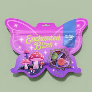 Custom Gravure Printed Moisture Proof Food Grade <b>Holographic</b> Zipper Pouch Cute 3.5g 7g Mylar Bags for Jelly - Product Image 3