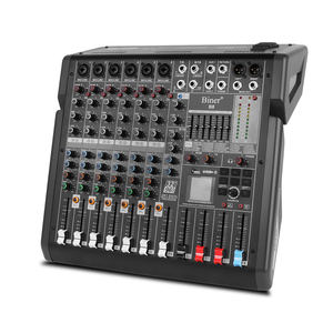 Biner B8 mélangeur Audio professionnel intégré 99 effet de réverbération 10 canaux DJ console numérique USB interface audio usb - Product Image 1