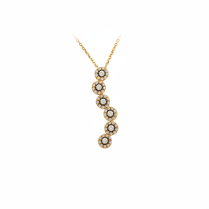 สร้อยคอออตโตมันสีเหลืองทอง14K พร้อมเพทายเครื่องประดับสำหรับผู้หญิงสำหรับงานแต่งงานหรือของขวัญทำจากไก่งวง - Product Image 2