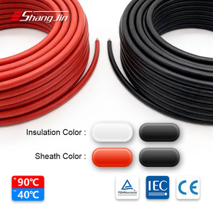 Câble solaire photovoltaïque DC H1z2z2-k 6mm² 4mm² avec conducteur en cuivre étamé massif, isolation XLPE, DC1800V, indice de protection IP67, système d'alimentation photovoltaïque - Product Image 5