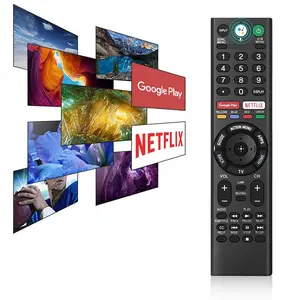 Sony Tvs Reemplazo 4K HD Durable Smart TV Control remoto para 4K Sony Tvs Control de Voz 4 botones Código fijo Bolsa OPP + cartón