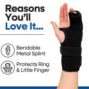 Boksör kırığı Ulnar oluk halkası için ayarlanabilir kumaş Metal atel küçük parmak kırık Metacarpal Dupuytren kontraktür - Product Image 5