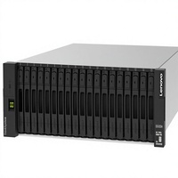 Sistema de almacenamiento Lenovo ThinkSystem DE4200H con controlador dual, matriz de discos 2U, 288 TB de capacidad total, 10 puertos de 25 Gb, iSCSI, FC SAN