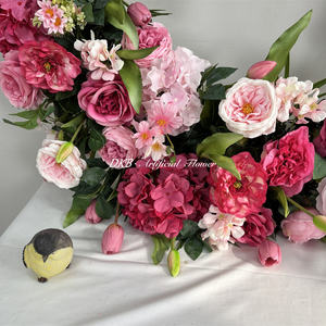 Guirnalda de Flores Artificiales de Seda Rosa Hechas a Mano para Colgar en el Techo, para Bodas, Día de San Valentín, Fiestas, Eventos, Fondo de Escenario - Product Image 5