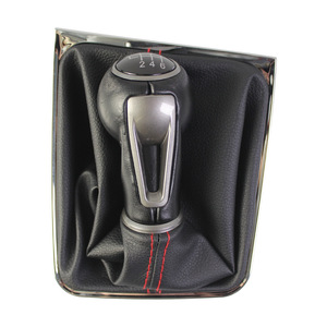 Couvre-poignée de levier de vitesses Volkswagen Golf 7, ligne rouge, plastique lavable, 5 ou 6 vitesses, accessoire intérieur de voiture - Product Image 5
