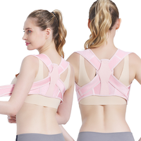 Correcteur de posture pour le bureau à domicile, support flexible multi-élastiques, sans panneau central rigide, respirant, confort discret, épaules dégagées