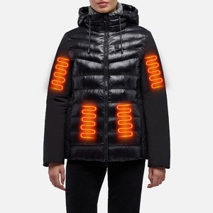 Veste chauffante intelligente pour <span class=keywords><strong>femme</strong></span> OEM, veste chauffante électrique coupe-vent, doudoune pour la randonnée, le ski, la pêche, le pique-nique - Product Image 1
