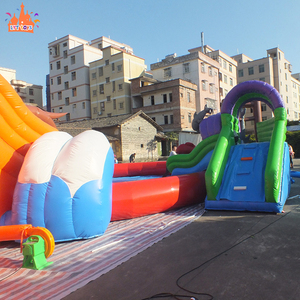 <span class=keywords><strong>Parc</strong></span> aquatique gonflable commercial de haute qualité pour la plage, avec grand toboggan aquatique sur le thème de la mer, personnalisable pour usage domestique - Product Image 6