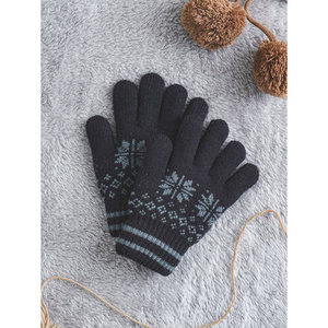 Nordic doppio guanti per bambini materiale acrilico per scene di sci - Product Image 1