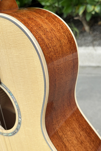 Small Hot Sale Size Handmade Glossy All Solid Spruce <b>Top</b> Mahogany Body 6 <b>String</b> Acoustic Guitar - Product Image 5