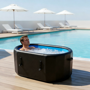 Baignoire <span class=keywords><strong>gonflable</strong></span> d'extérieur en PVC Drop Stitch pour la rééducation sportive, pliable, pour la cryothérapie, douche froide, piscine - Product Image 1