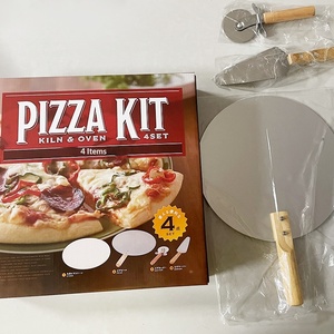 Juego de 4 Piezas de Piedra para Pizza Resistente a Altas Temperaturas con Pala de Aluminio, Cuchillo para Pizza y Palas para Pizza - Product Image 5