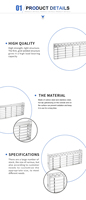 Grilles de sécurité en acier inoxydable et acier galvanisé, durables et écologiques, conçues sur mesure pour les besoins du client, pour l'extérieur et l'industrie