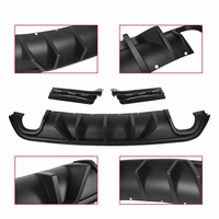 Diffuseur de pare-chocs arrière pour Jeep Grand Cherokee SRT SRT8 2014 2021 V1 Style aileron de requin Spoiler arrière ABS Noir