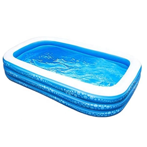 Piscine gonflable <span class=keywords><strong>pour</strong></span> enfants Ags, PVC de 0,30 mm <span class=keywords><strong>d</strong></span>'épaisseur, bain <span class=keywords><strong>d</strong></span>'<span class=keywords><strong>eau</strong></span> portable <span class=keywords><strong>pour</strong></span> la famille, 118x69x21 pouces, bleu, plaisir estival en plein air |   Fabriqué - Product Image 4