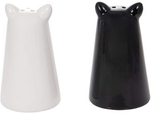 Set <span class=keywords><strong>Sale</strong></span> e Pepe in Ceramica a Forma di Gatto Nero, Accessorio da Cucina Originale, Regalo a Tema Felino - Product Image 2