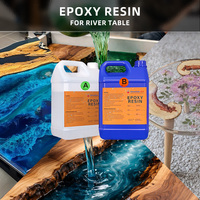 Elite Selbstnivellierender Robuster River Table Epoxidharz Couchtisch Gussplatte Kratzfest Langlebig Klarlack Holzbearbeitung