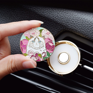 Costom dễ thương động vật mèo trang trí phim hoạt hình Clip-on nước hoa hương liệu khuếch tán không khí Vent thiết kế phong cách trang trí xe làm mát - Product Image 3