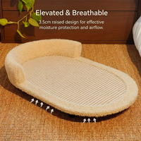 Lit pour chat en sisal en forme de sucette, 72*38*13cm, 2 en 1 : lit de repos et griffoir pour chats d'intérieur