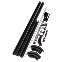 Système de porte coulissante à encastrer, système de rail de porte coulissante dissimulé 1,2 m 1,5 m