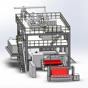 Máquinas descartáveis descartáveis automáticas de 2400mm, fabricação de tecido de agricultura não tecida