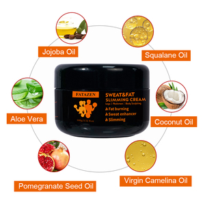 Crème amincissante FATAZEN, anti-cellulite, détoxification corporelle, formule à base de jojoba, de squalane et d'aloe vera, effet sauna, crème amincissante - Product Image 5