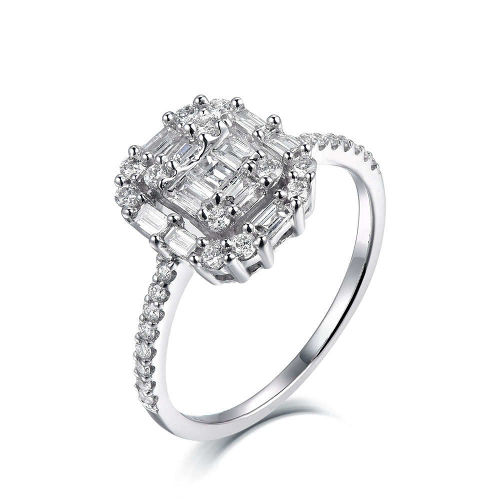 14K white gold/yellow gold/rose gold