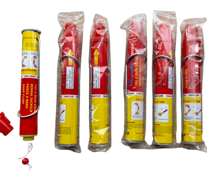 BV008 HUASAI Linterna <span class=keywords><strong>de</strong></span> <span class=keywords><strong>Mano</strong></span> Roja, Pirotecnia, Señalización, Fuegos Artificiales, Humo Rojo Diurno, Rescate <span class=keywords><strong>de</strong></span> Emergencia, Linterna <span class=keywords><strong>de</strong></span> <span class=keywords><strong>Mano</strong></span> Roja Portátil - Product Image 1