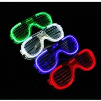 Gafas LED de Neón, Gafas Luminosas Intermitentes para Fiestas, Gafas Fluorescentes para Bares, Conciertos, Accesorios para Fotos
