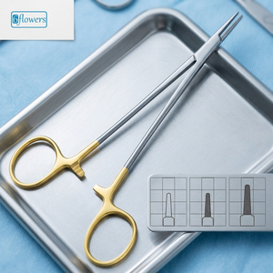 Porte-aiguilles microchirurgicaux TC, pinces manuelles en acier inoxydable et titane, instrument chirurgical pour la chirurgie générale - Product Image 2