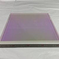 Fenêtre en quartz fusionné double AR 800 nm 425x425x22 avec réduction d'usine, personnalisable, support OEM, lentille optique infrarouge à 99 %