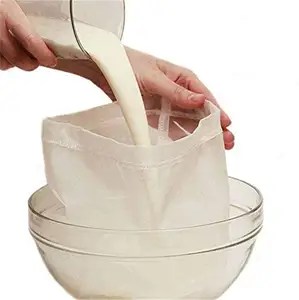 80 microns 12x12 pouces-Passoire alimentaire réutilisable à usage multiple prix de gros sac de lait de noix en tissu de fromage réutilisable de qualité alimentaire