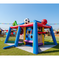 Événements Carnaval 6 en 1 Jeux gonflables pour enfants Sports Jeux de plein air Adultes Jeu de structure Bounce House Commercial