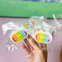 Mainan Squishy Kucing Keju Pelangi, Sentuhan Super Lembut, Perlahan Mengembang Kembali, Mainan Penghilang Stres untuk Usia 14+
