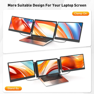 Extensor de Pantalla Triple para Portátil de <span class=keywords><strong>14</strong></span> <span class=keywords><strong>Pulgadas</strong></span> S3 1080P FHD, Monitor Portátil Dual para Portátil, Plug-and-Play, Compatible con Portátiles de <span class=keywords><strong>13</strong></span> a 17 <span class=keywords><strong>Pulgadas</strong></span> - Product Image 4