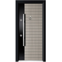 Porte d'entrée en acier turc moderne, décorative et sécurisée