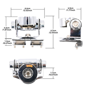 Universal <b>Car</b> Antenna Mount <b>Clamp</b> Bracket Metal Trunk Lip Mount Holder for Two Way Radio Mobile Antenna Installation - Product Image 5