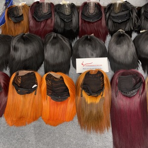 Pelucas de cabello humano de gran venta 2025, pelucas de cabello humano vietnamita con cierre de encaje, pelucas de cabello crudo recto de hueso de vendedores - Product Image 1