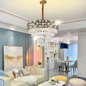 Lámparas de Techo Modernas de Hierro Decorativas con LED Grandes para Sala de Estar de Hotel, Lámparas de Cristal de Lujo y Lámparas Colgantes CM1008 - Product Image 2
