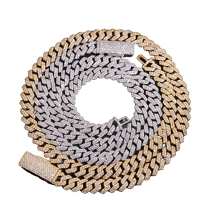 8mm 925er Sterlingsilber Hip-Hop Moissanit-Halskette – Schneller Versand aus US-Lager, zertifiziert, Iced GRA Strang, rhodiniert - Product Image 1